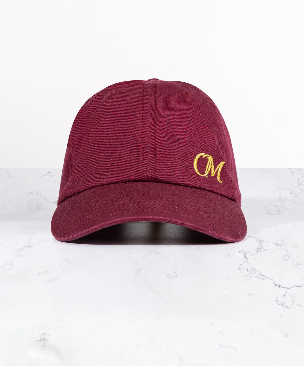 OM Logo 6-panel - Maroon